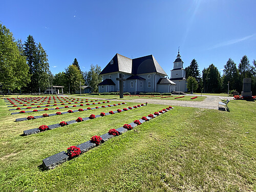 War memorials at Ristiina church